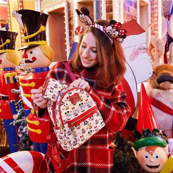 Loungefly Disney Hot Cocoa Mini Backpack & Ear Headband NWT Exclusive - Picture 2 of 10